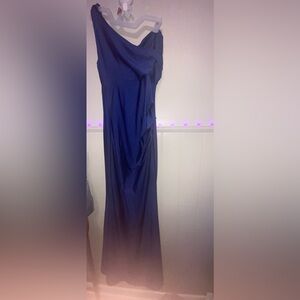 Blue long tail Prom Dress.